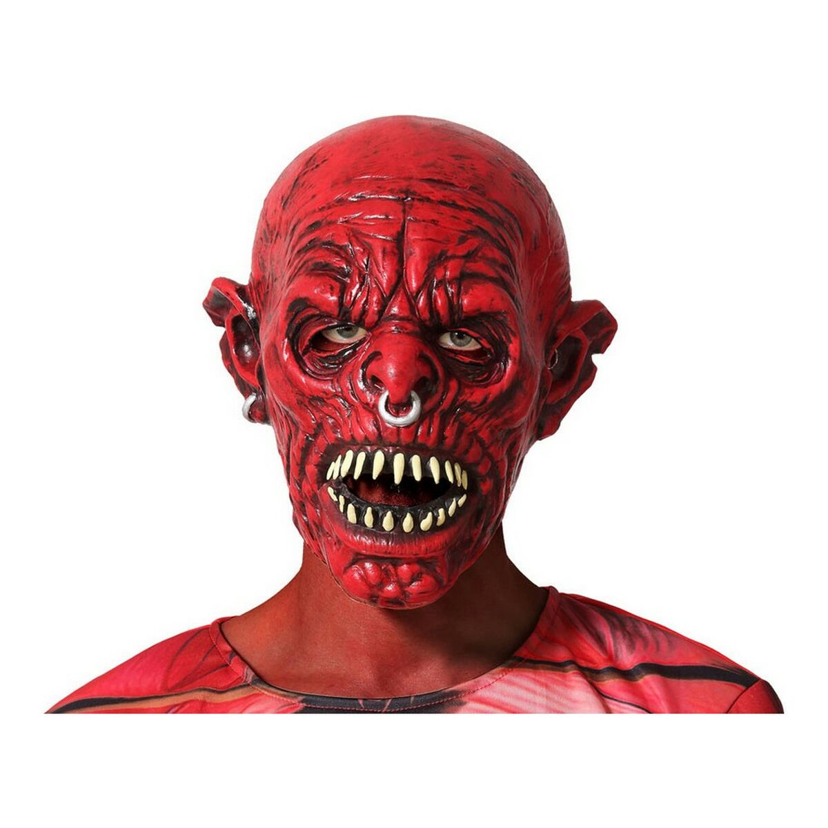 Maske Halloween Rød Dæmon